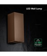 10W LED Wandleuchte - 3-in-1 CCT, Cortenstahl, IP65, Up/Down Light