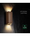 10W LED Wandleuchte - 3-in-1 CCT, Cortenstahl, IP65, Up/Down Light