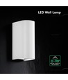 10W LED Wandleuchte - 3-in-1 CCT, weißes Gehäuse, IP65, Up/Down Light