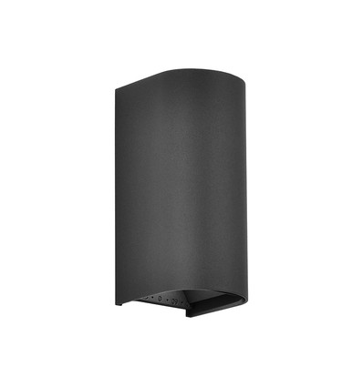 10W LED Wandleuchte - 3-in-1 CCT, IP65, Schwarz, Up/Down Light