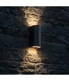10W LED Wandleuchte - 3-in-1 CCT, IP65, Schwarz, Up/Down Light