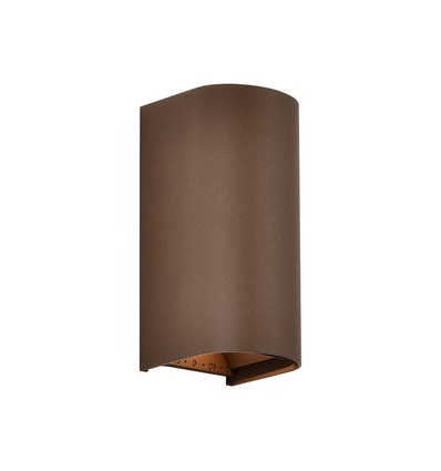 10W LED Wandleuchte 3-in-1 - Corten Gehäuse, IP65, Up/Down Light, inkl. Leuchtmittel