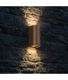 10W LED Wandleuchte 3-in-1 - Corten Gehäuse, IP65, Up/Down Light, inkl. Leuchtmittel