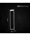 V-Tac 10W LED Gartenlampe - Schwarz, 3000K, IP65, 6 Jahre Garantie