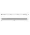 150cm LED-Wannenleuchte - Durchverdrahtet, 50W, 5000K, 160 lm/W
