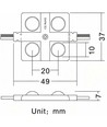 Wasserdichtes LED-Modul - 1,44W, IP68, 12V, Perfekt für Schilder und Sonderlösungen