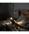 3W LED Bettlampe mit USB-A und USB-C Ladeanschluss - CREE Chip, schwarz, inkl. Leuchtmittel