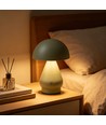 Wiederaufladbare LED-Tischleuchte - Grün, Ø15cm, 22cm hoch, Touch-dimmbar, 3-in-1, IP20