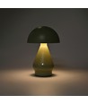 Wiederaufladbare LED-Tischleuchte - Grün, Ø15cm, 22cm hoch, Touch-dimmbar, 3-in-1, IP20