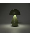 Wiederaufladbare LED-Tischleuchte - Grün, Ø15cm, 22cm hoch, Touch-dimmbar, 3-in-1, IP20
