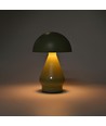 Wiederaufladbare LED-Tischleuchte - Grün, Ø15cm, 22cm hoch, Touch-dimmbar, 3-in-1, IP20