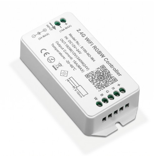 WiFi RGB+W Controller - Tuya Smart/Smart Life, ohne Fernbedienung, Google Home/Alexa kompatibel, 12V (120W), 24V (240W)