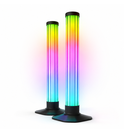 2er-Set RGBIC Tischlampen - 43 cm, 360° Lichteffekt