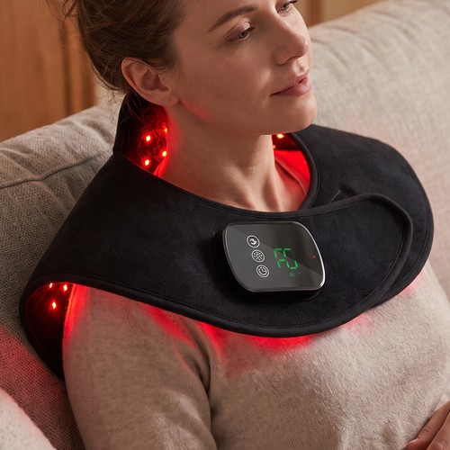 Lichttherapie-Schal für Nacken & Schlüsselbein - Infrarot, mit Timer
