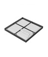 40W Deckenleuchte, Power & CCT Switch - 3 Lichtfarben, 24/35/40W, 5 Jahre Garantie, Eckig, Schwarzer Rand