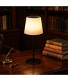 Wiederaufladbare RGBW LED-Tischleuchte mit Solar - Weiß, Fernbedienung