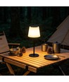 Wiederaufladbare RGBW LED-Tischleuchte mit Solar - Weiß, Fernbedienung
