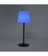 Wiederaufladbare RGBW LED-Tischleuchte mit Solar - Weiß, Fernbedienung