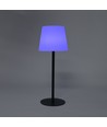 Wiederaufladbare RGBW LED-Tischleuchte mit Solar - Weiß, Fernbedienung