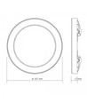 12W Deckenleuchte, 3CCT - Ø167 mm, integrierte Lichtquelle