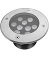 LEDlife Bodeneinbaustrahler - 9W, rund, Edelstahl, 24V AC/DC