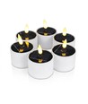 6er-Pack LED-Solar-Kerzen - Ø5cm, 6,4cm hoch, IP44 Außenbereich