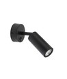 Mini GU10 Wandspot mit Schalter, Schwarz - ohne Leuchtmittel