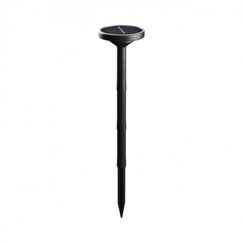 1W Solar-Gartenleuchte mit Spieß CCT - 3 Lichtfarben, höhenverstellbar, IP65, schwarz