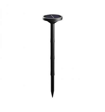 1W Solar-Gartenleuchte mit Spieß CCT - 3 Lichtfarben, höhenverstellbar, IP65, schwarz
