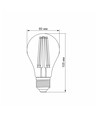 E27 10W LED Filament Lampe - A60, extra extra warmweiß, Bronze-Glas