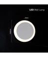 V-Tac 6W LED Wandleuchte - CREE Chip, Weiß, IP20, 6 Jahre Garantie, drehbar
