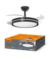 Deckenleuchte mit verstecktem Ventilator - RA90, CCT, 60W, schwarz