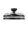 Deckenleuchte m. verstecktem Ventilator - RA90, CCT, 60W, schwarz