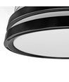 Deckenleuchte mit verstecktem Ventilator - RA90, CCT, 60W, schwarz