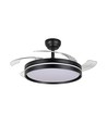 Deckenleuchte mit verstecktem Ventilator - RA90, CCT, 60W, schwarz