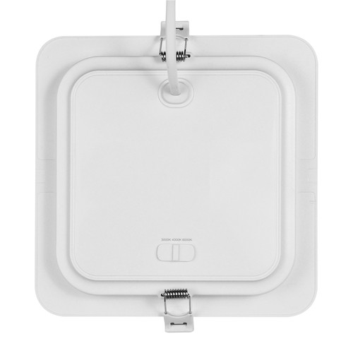 18W Dure 3 quadratische LED Deckenleuchte - CCT, IP54, 17x17 cm, weißer Rand, 110°