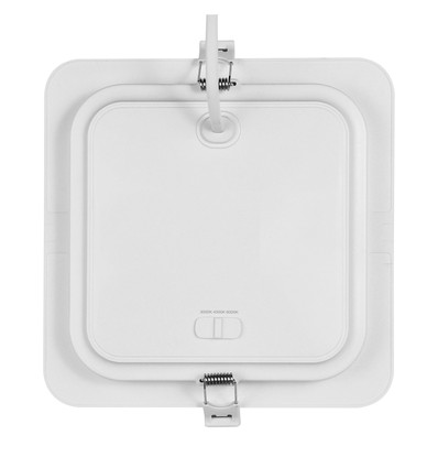 18W Dure 3 quadratische LED Deckenleuchte - CCT, IP54, 17x17 cm, weißer Rand, 110°