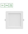 18W Dure 3 quadratische LED Deckenleuchte - CCT, IP54, 17x17 cm, weißer Rand, 110°