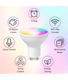 V-Tac 5W Smart Home LED-Lampe - Tuya/Smart Life, kompatibel mit Google Home, Alexa und Smartphones, GU10 Spot