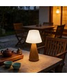 Wiederaufladbare LED-Tischleuchte - Holz, Touch-dimmbar, 3in1, IP20