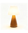 Wiederaufladbare LED-Tischleuchte - Holz, Touch-dimmbar, 3in1, IP20