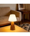 Wiederaufladbare LED-Tischleuchte - Holz, Touch-dimmbar, 3in1, IP20