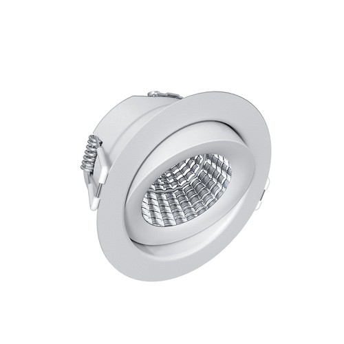 EVA 6 LED Einbaustrahler 6W Triac dimmbar - 3000K, Ra98, Weiß