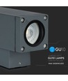 GU10 Wandleuchte Up & Down - IP44 Außenleuchte, Dunkelgrau, ohne Leuchtmittel