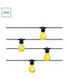 10m Solar-Lichterkette Aura - 10xG40, IP44, 2700K, inkl. Fernbedienung