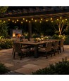 10m Solar-Lichterkette Aura - 10xG40, IP44, 2700K, inkl. Fernbedienung