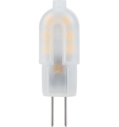 G4 1W LED-Lampe, 12V - 135lm, Mattglas, Warmweiß