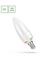 E14 6W LED Kerzenlampe - C37, CCT, 3-Stufen-Watt-Einstellung, inkl. Leuchtmittel