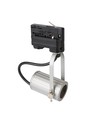 e3light 3-Phasen Schienenspot E27, Silbergrau