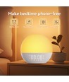 Wake-up Light Lichtwecker, Sonnenaufgangseffekt - Bluetooth 5.3 Lautsprecher, Schlafklänge, dimmbar